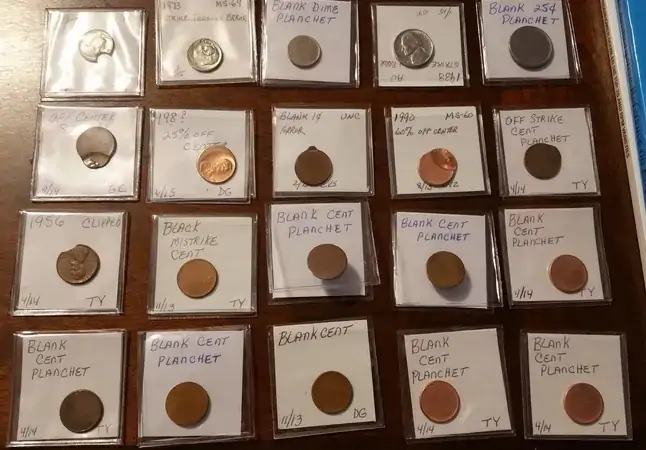 1973-Roosevelt-Dime-Retained-Strike-Through-Debris