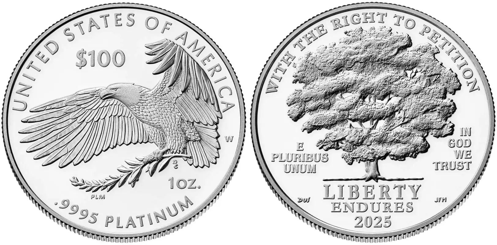 US-Mint-2025-Right-To-Petition-Platinum-Proof-Commemorative-To-Be-Released-On-February-20th,-2025