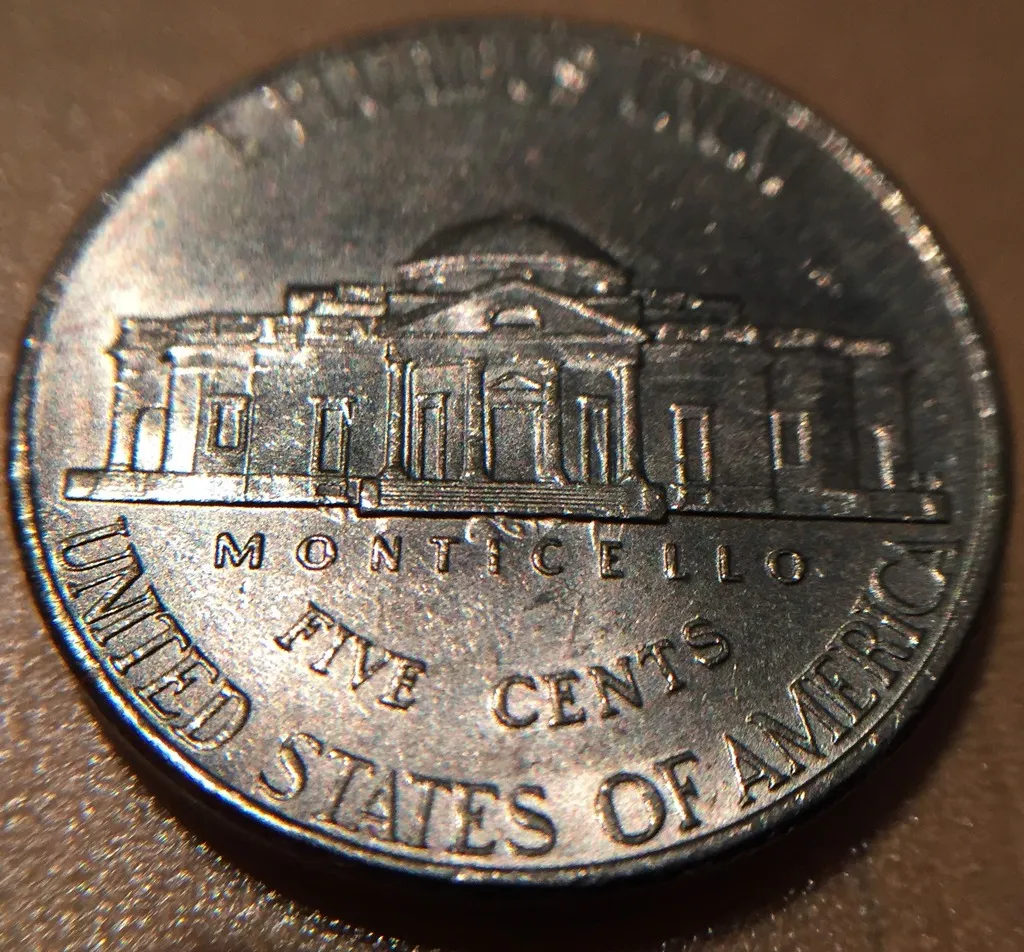 2007-P-Jefferson-Nickel:-Clashed-Dies