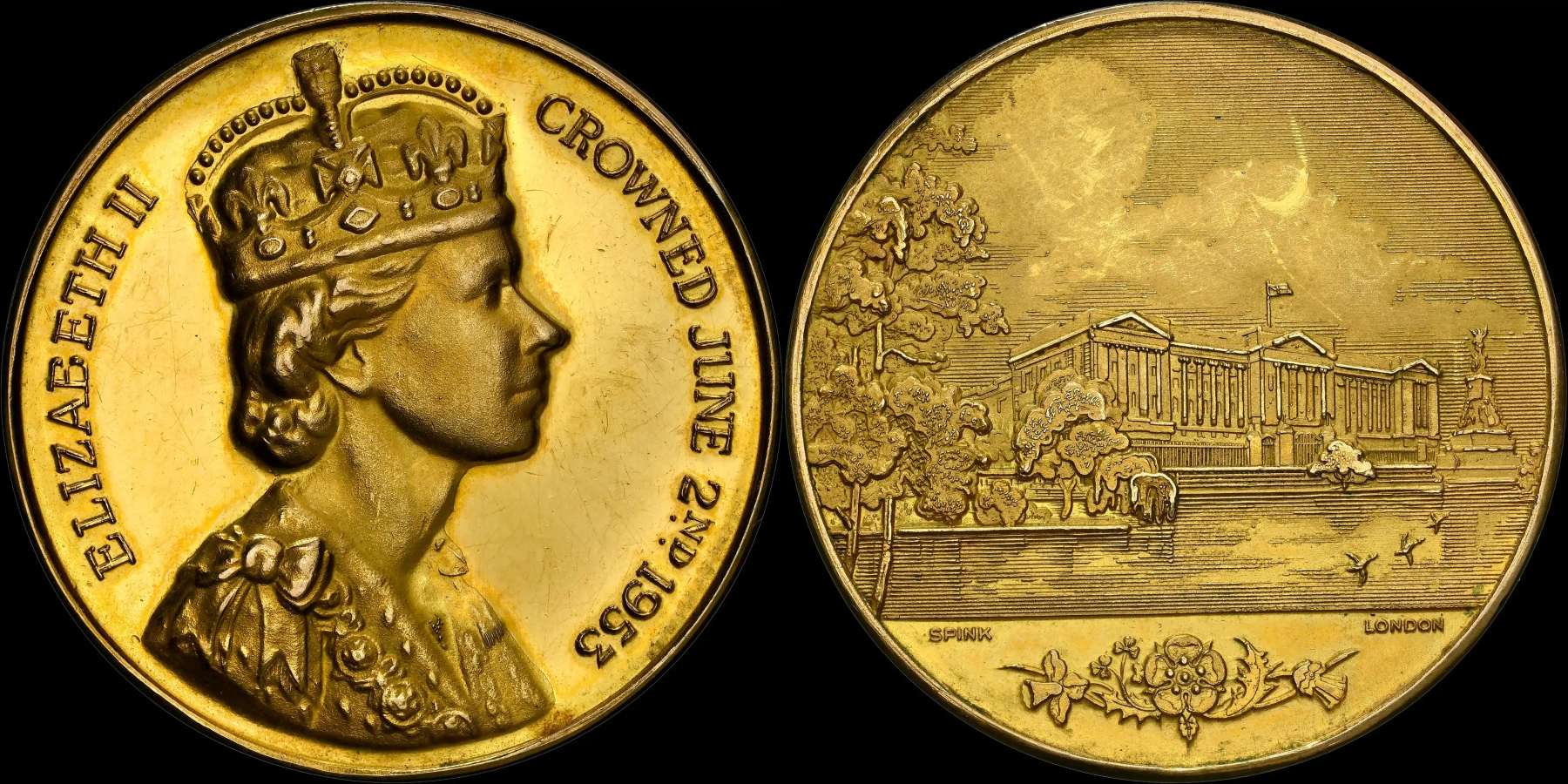 1953-Great-Britain-Gold-Medal-NGC-PF-62-Cameo-Celebrating-The-Coronation-Of-Queen-Elizabeth-II