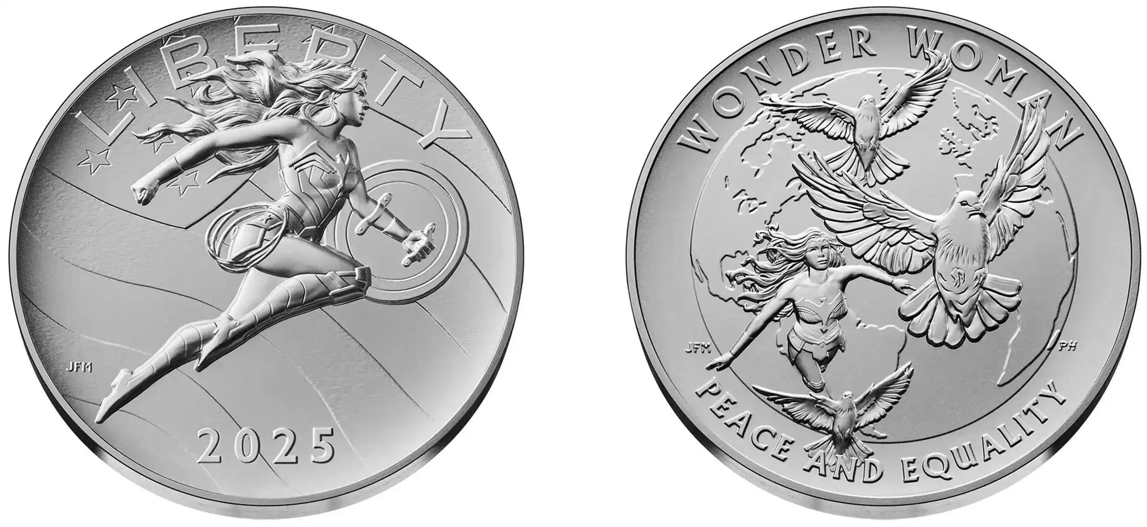 US-Mint-Unveils-Two-New-Designs-In-The-Historic-Comic-Art-Coin-And-Medal-Program