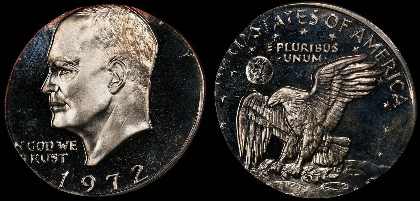 1972-S-Eisenhower-Dollar-Struck-On-A-Half-Dollar-Planchet-PCGS-PR-67-DCAM