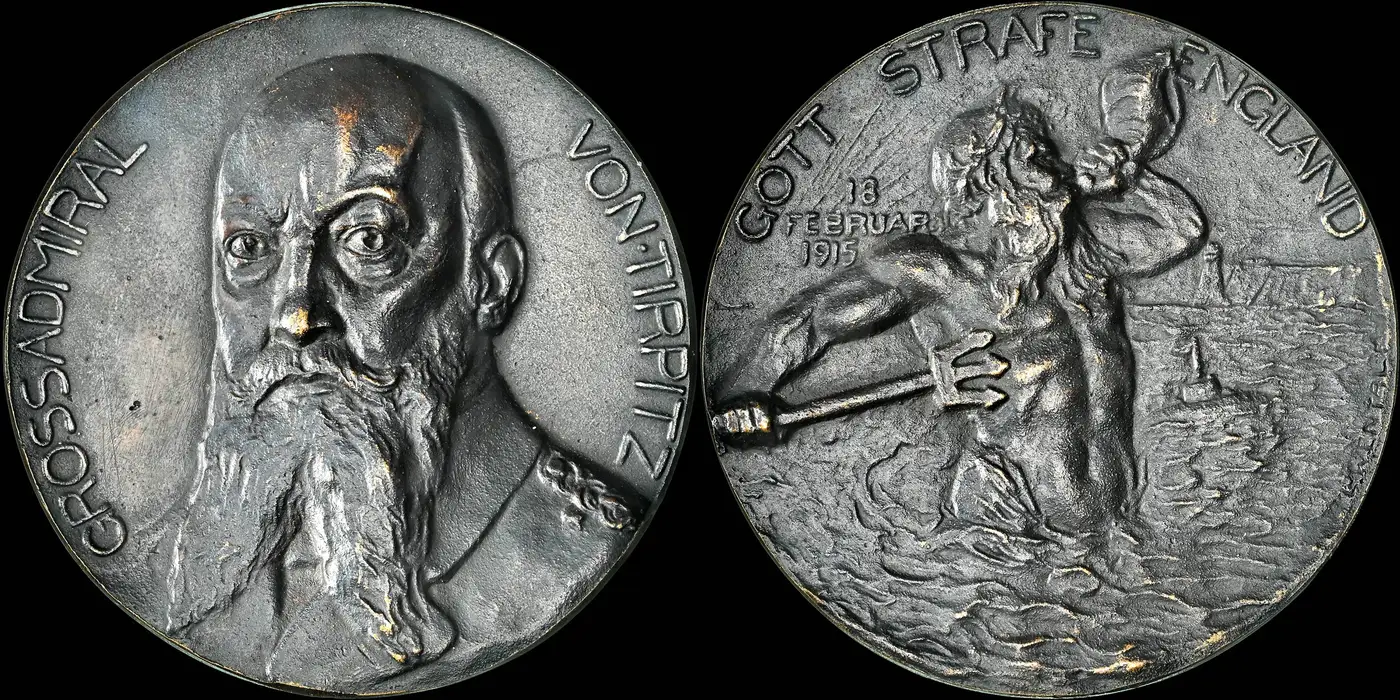 1915-German-Bronze-Medal-With-Secretary-Of-State-For-The-Navy-Alfred-Von-Tirpitz-NGC-MS-62-Brown