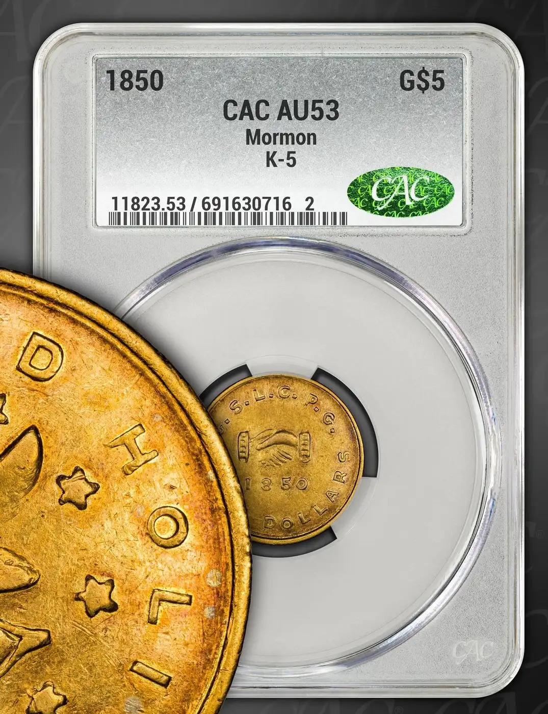 1850-Mormon-$5-Gold-Piece-CAC-AU-53