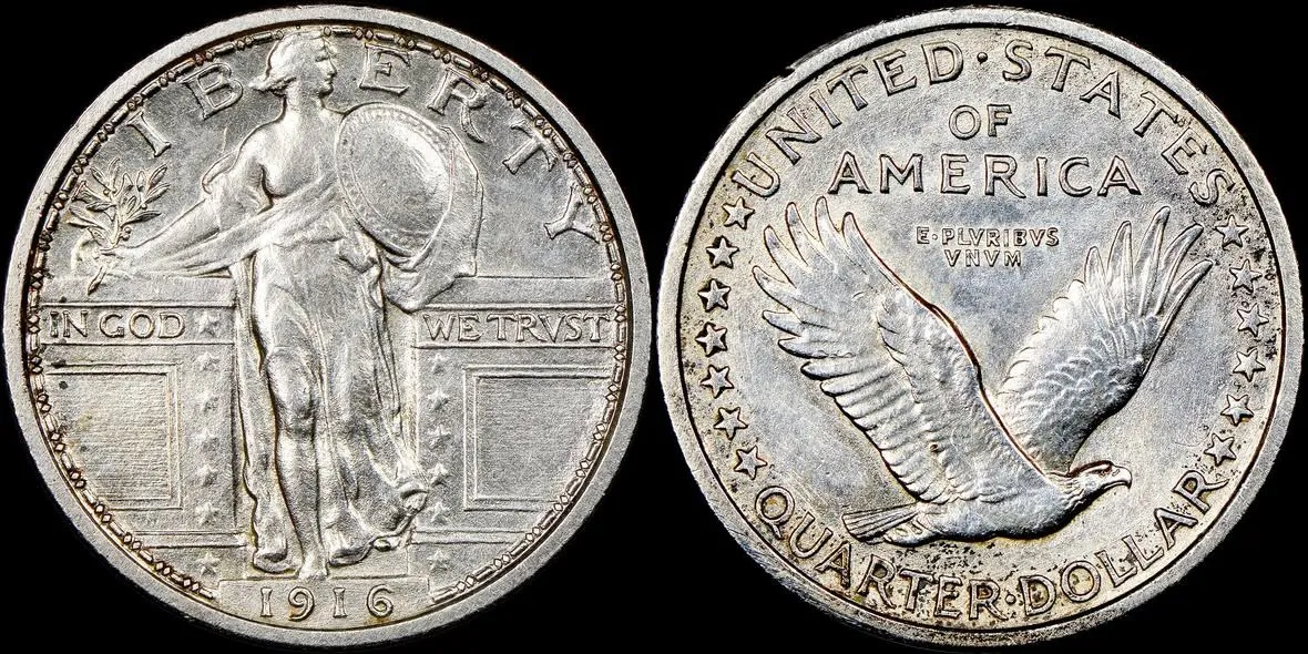 1916-Standing-Liberty-Quarter-Pattern,-J-1989,-P-2050,-R8-NGC-PF61