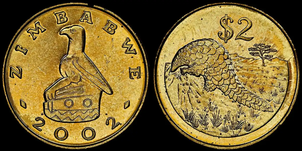 2002-Zimbabwe-2-Dollars-Struck-In-Brass-Plated-Steel-For-Independence-Day
