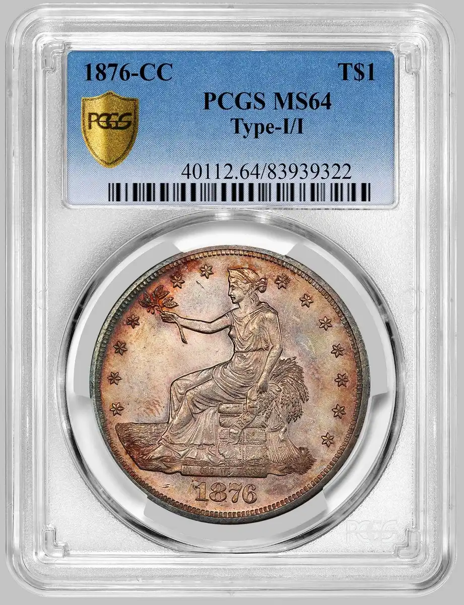1876-CC-Trade-Dollar-Type-1/1-Variety-PCGS-MS-64
