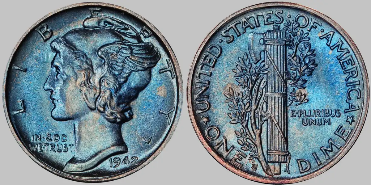1942-S-Mercury-Dime,-Full-Bands,-PCGS-MS-67+FB