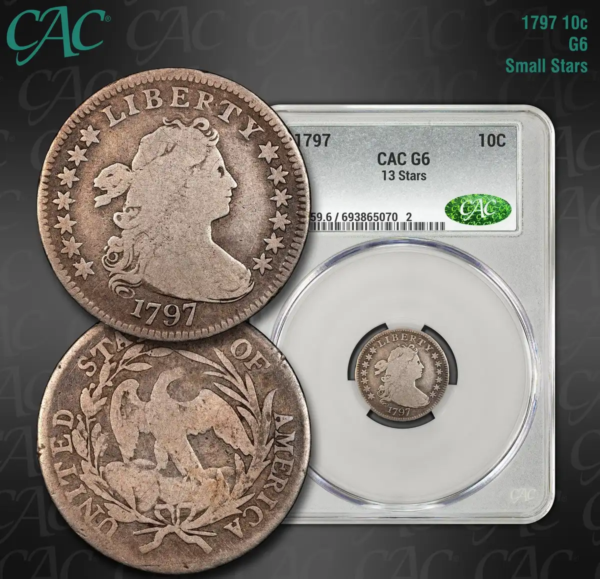 1797-Draped-Bust-Dime,-CAC-G6