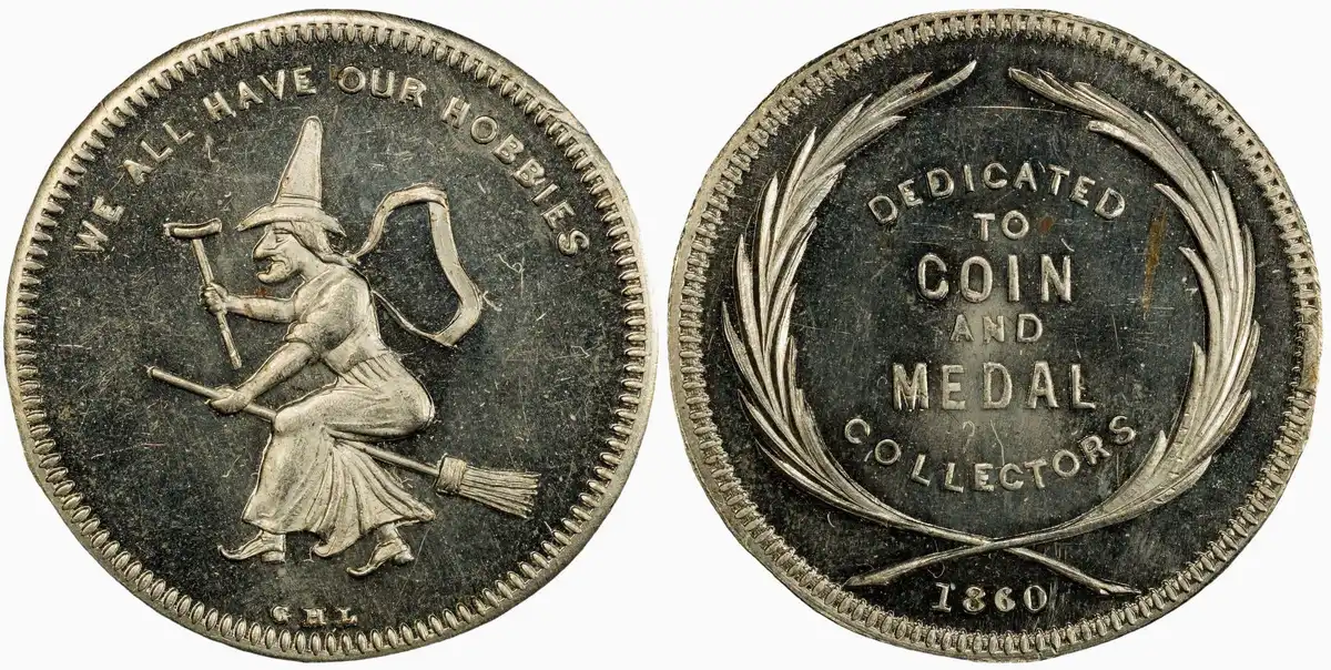 1860-Wm-Token-Miller-Ny-491A,-George-H.-Lovett,--PCGS-MS-64