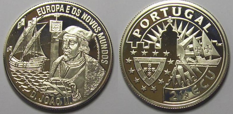 2-1/2-Ecu-1991/1992-Portugal-Without-Initial---Specimens?