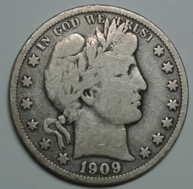 1909-O-Barber-Half-For-Grading