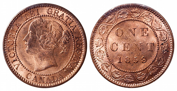 A-Comparison-Of-High-Grade-1859-W9/8-Cents