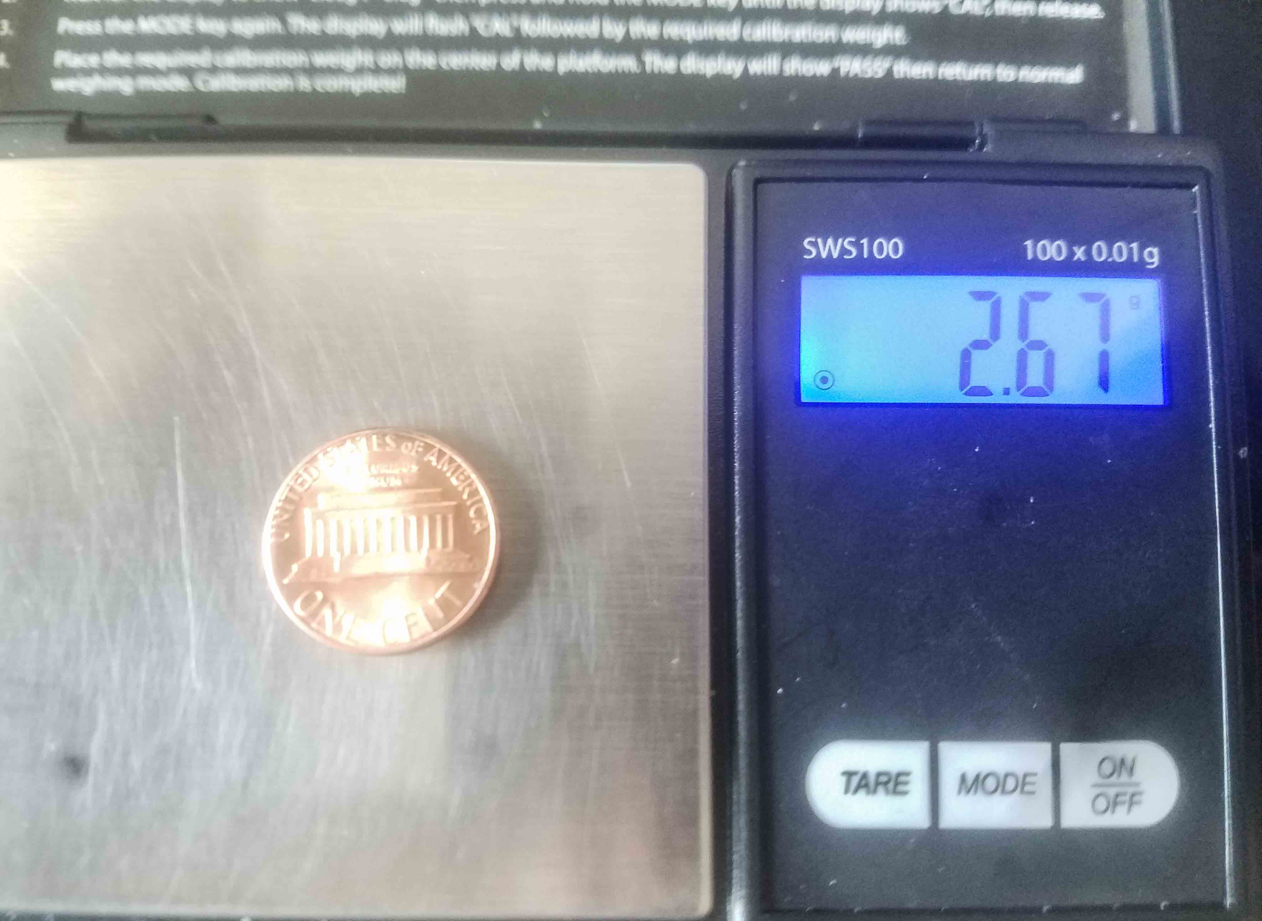 1985-D-Lincoln-Memorial-Cent-With-Weight-Of-2.67g