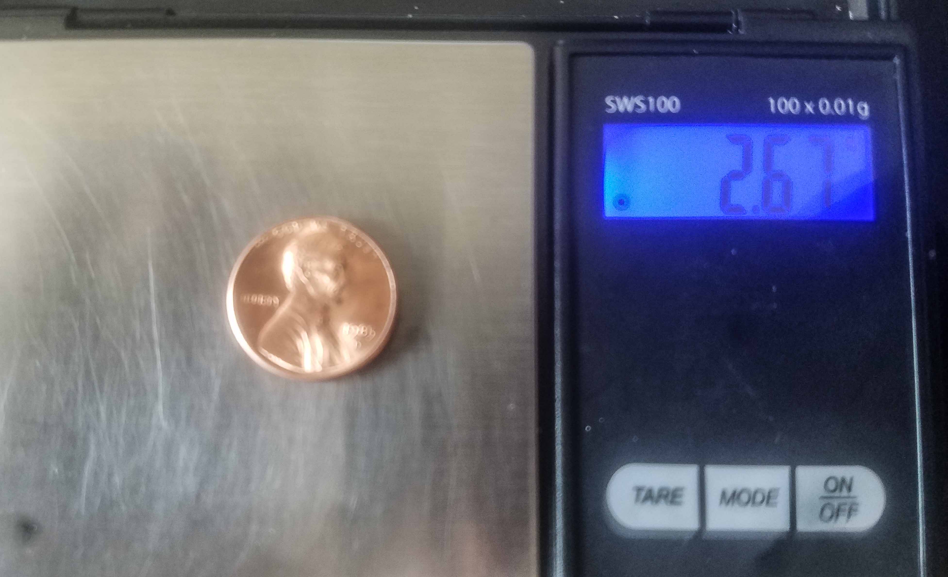 1985-D-Lincoln-Memorial-Cent-With-Weight-Of-2.67g
