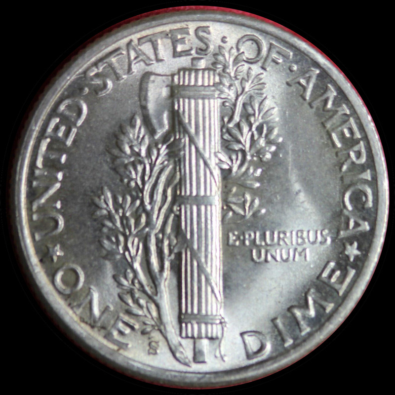 1942-S-Mercury-Dime-For-Grading.
