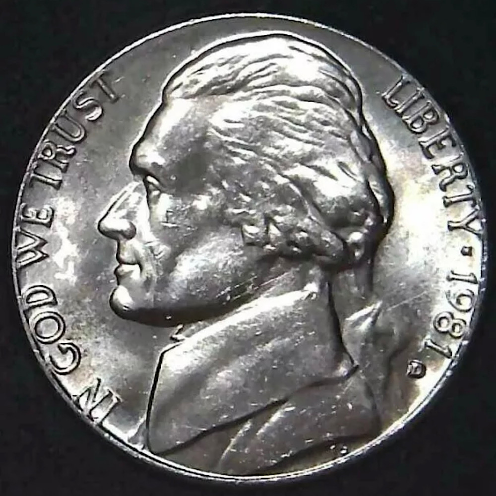1981-D-Jefferson-Nickel-WDDR-001-/-DDR-001-Another-Example.