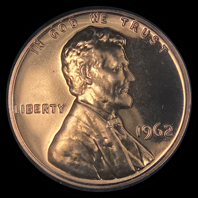 1962-Proof-Cent-With-Anomaly.-Gouge?-Clash?-Hubbed-In-Debris?