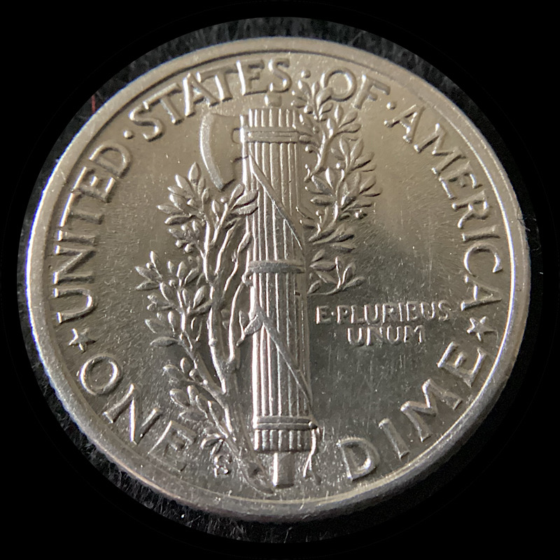 1942-S-Mercury-Dime-For-Grading,-FS-501-Imm.