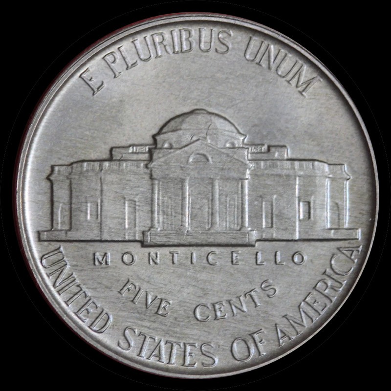 Cleaned?-1942-Nickel-With-Dark-Tone,-Iridescent-Gleam.