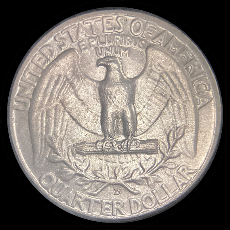 1957-D-Washington-Quarter-DDR-001,-Extra-Thickness-And-Distortion.