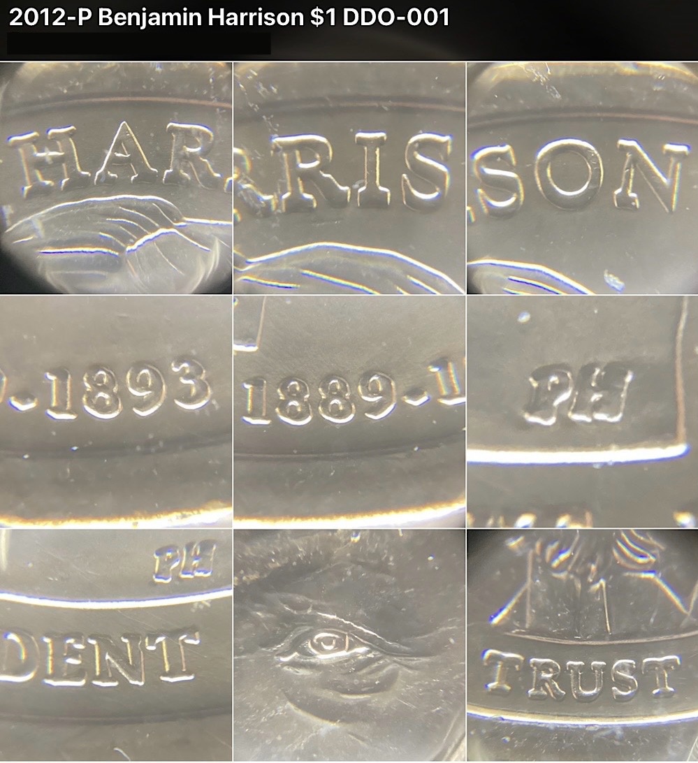 2012-P-Harrison-Presidential-Dollar-DDO-001-/-WDDO-001.