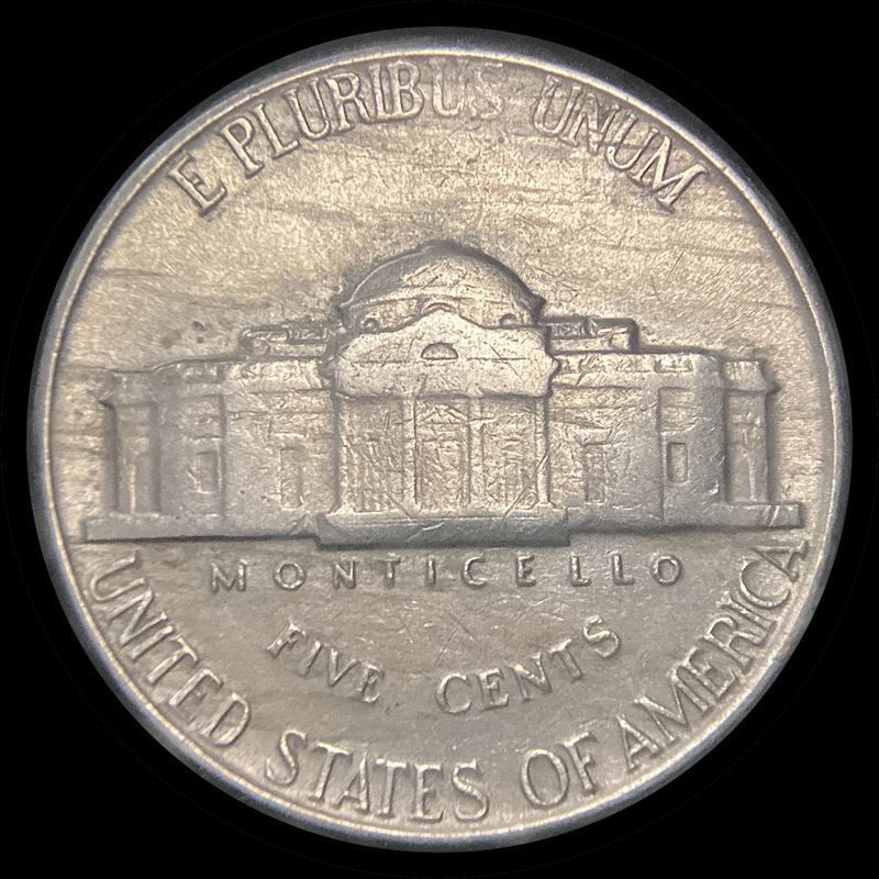 1948-Jefferson-Nickel,-Woody.