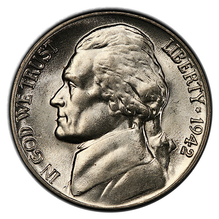 1942-P/P/P/P-Jefferson-Nickel-RPM-001-In-PCGS-MS-66.