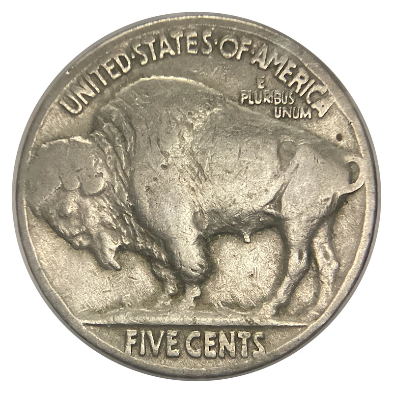 Unusual-1935-Buffalo-Nickel-Reverse:-Smooshed,-Poor-Metal-Flow,-DDR?