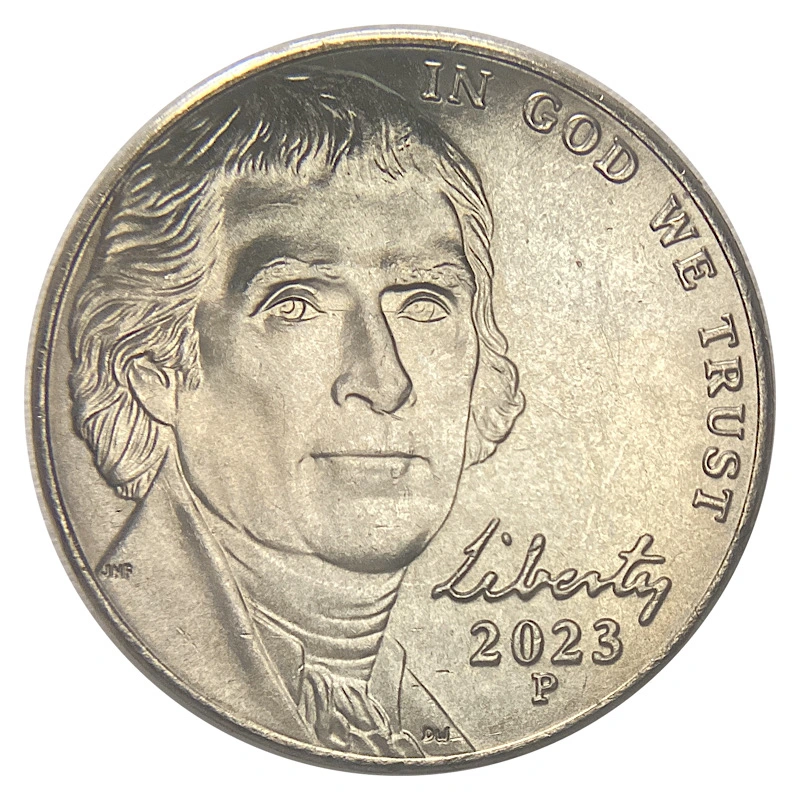 2023-P-Jefferson-Nickel,-Strong-Die-Clash.