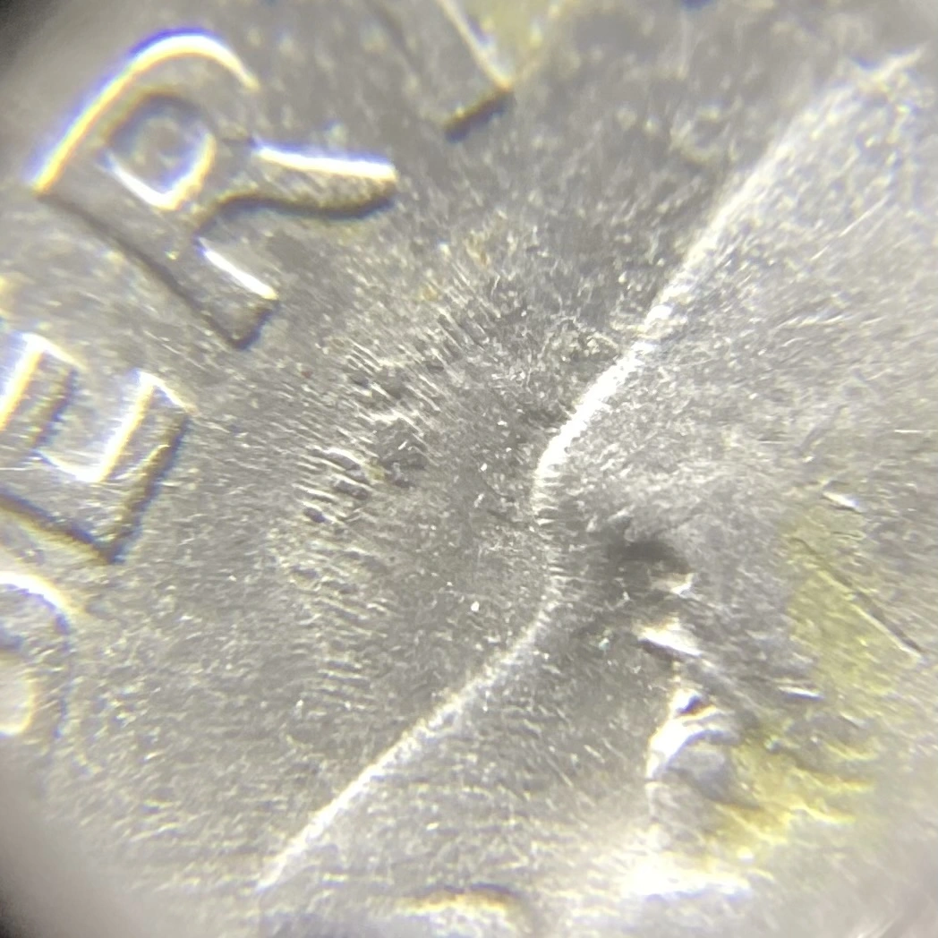 1993-P-Dime-With-Deep-Scratches,-Maybe-Feeder-Finger-Damage?