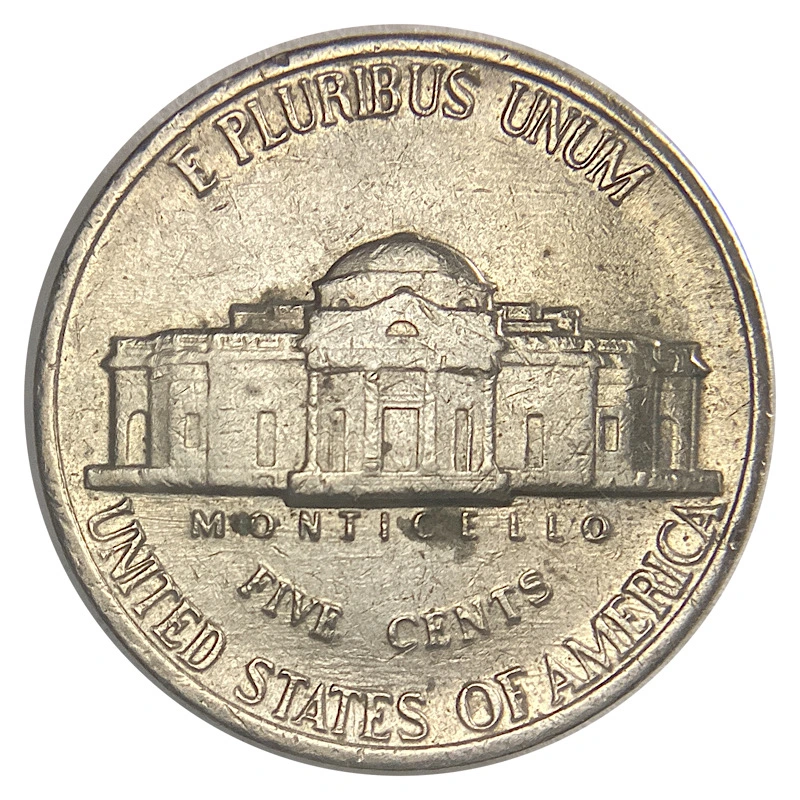 1988-P-Nickel,-Ffd-Or-Parallel-Scratches-On-Reverse.