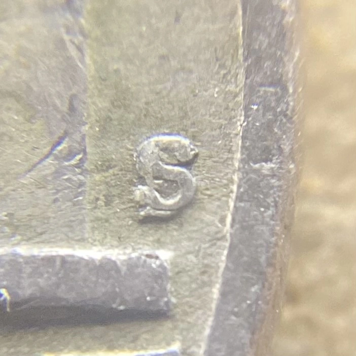 1954-S/D-Nickel,-Shredded-By-Wrapping-Machine-But-Still-Alive!