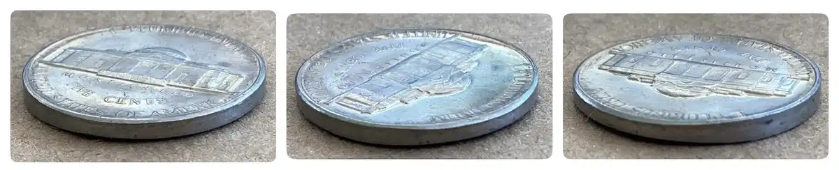 1967-Nickel,-Weirdly-Warped-Rim.-Tilted-Strike?-Tapered-Planchet?