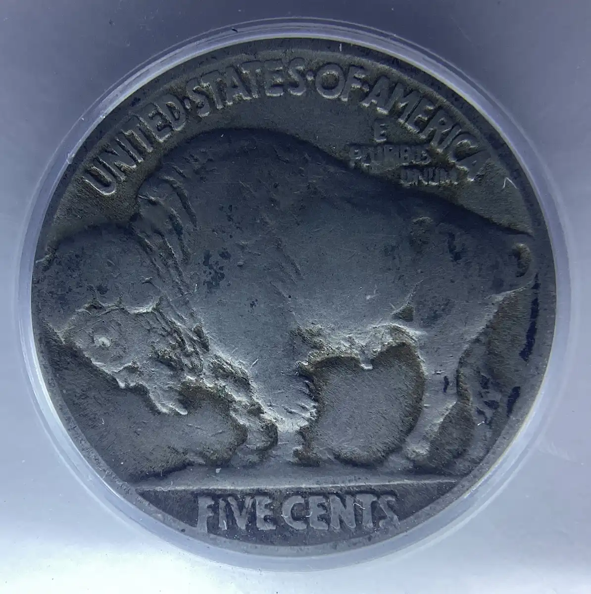 To-Crack-Or-Not-To-Crack:-1935-Buffalo-Nickel-DDR-In-ICG-Slab.