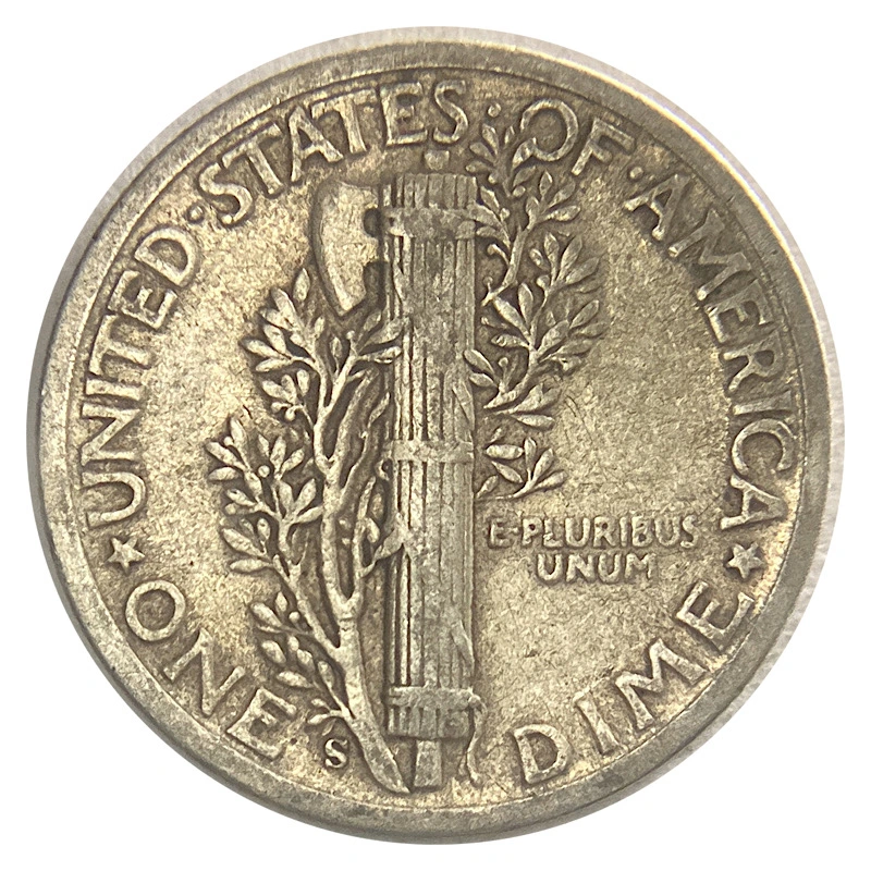1942-S-Mercury-Dime,-Probable-Inverted-Mint-Mark-FS-501,-Circulated.
