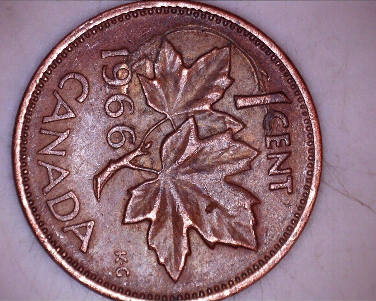 1966-Elizabeth-II-Cent-Over-1936-George-V-Cent