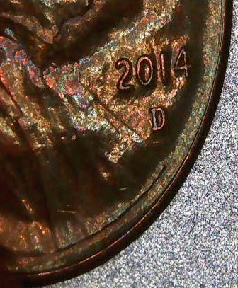 2014-D-LSC-Really-Weird-Looking-Coin,-Fire-Damage