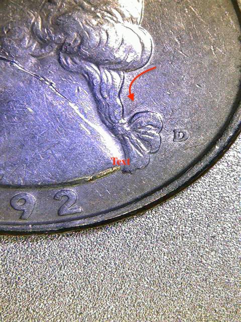 1992-D-Washington-Quarter--Questions--Coin-Machine-Reject
