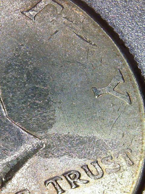 1995-P-Kennedy-Half--Struck-Through-Grease?--DDR?