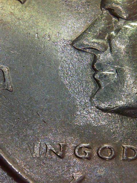 1995-P-Kennedy-Half--Struck-Through-Grease?--DDR?