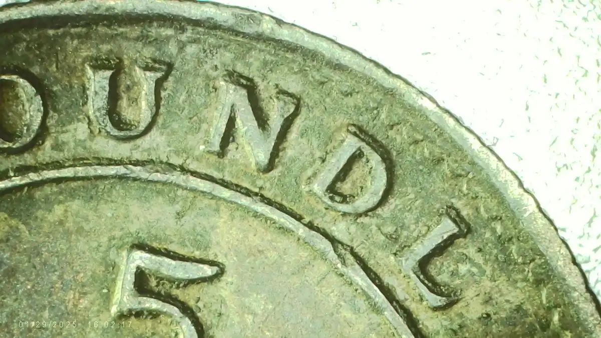 Newfoundland-1912-5-Cent-With-Some-Kind-Of-Doubling!