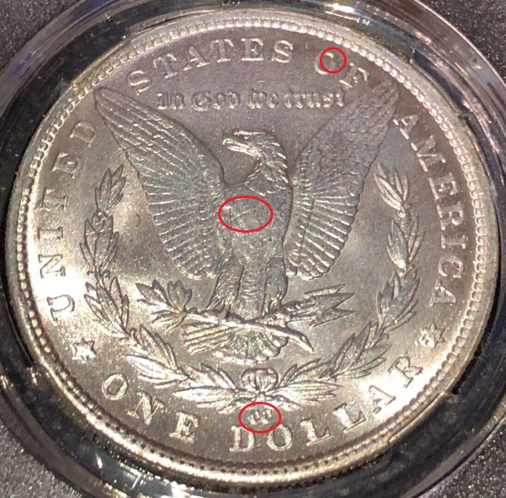 Glad-I-Don't-Collect-Morgans.-Documented-Reverses-Of-Counterfeit-CC-Morgan-$'s.