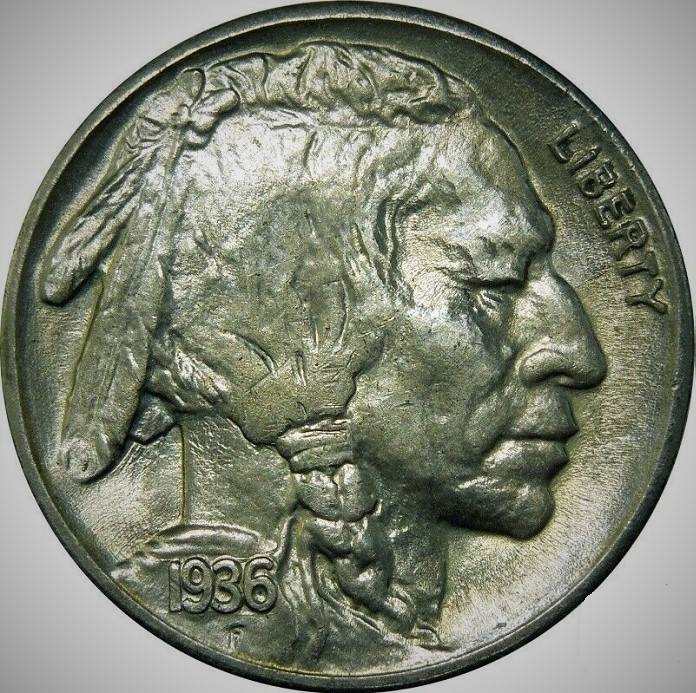 1936-S/S-Buffalo/Indian-Nickel.-FS-501?--Very-Nice-Example.