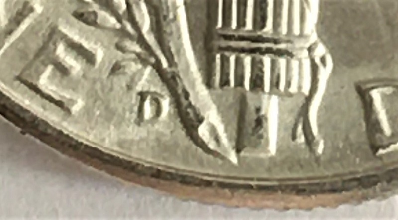 1945-D-Mercury-Dime.--Mint-Placement-Question.