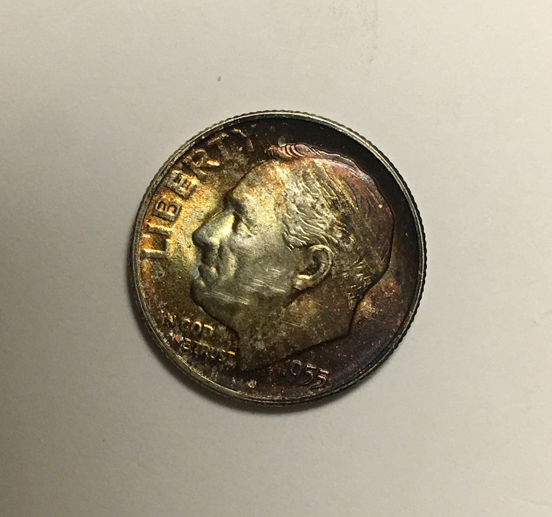 1955-S-Roosevelt-Dime.--Toned.--Grade-Worthy?