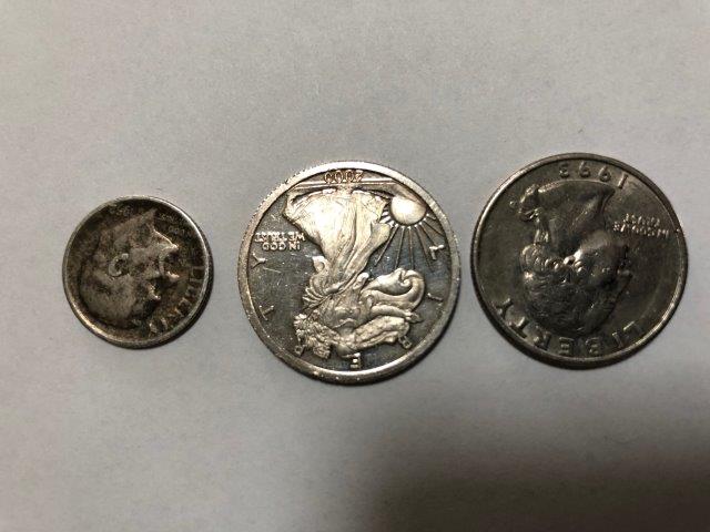 2-Sided-American-Eagle-2000-Gold-And-Silver