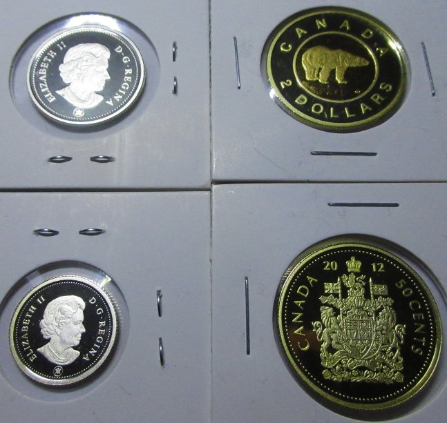 Peculiar-Toning-/-Gold-Tint-On-Coin-Obverse-From-Silver-Proof-Sets
