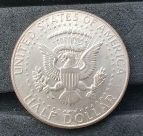 Weird-Kennedy-Half-Dollar-With-Double-Reverse-And-No-Obverse