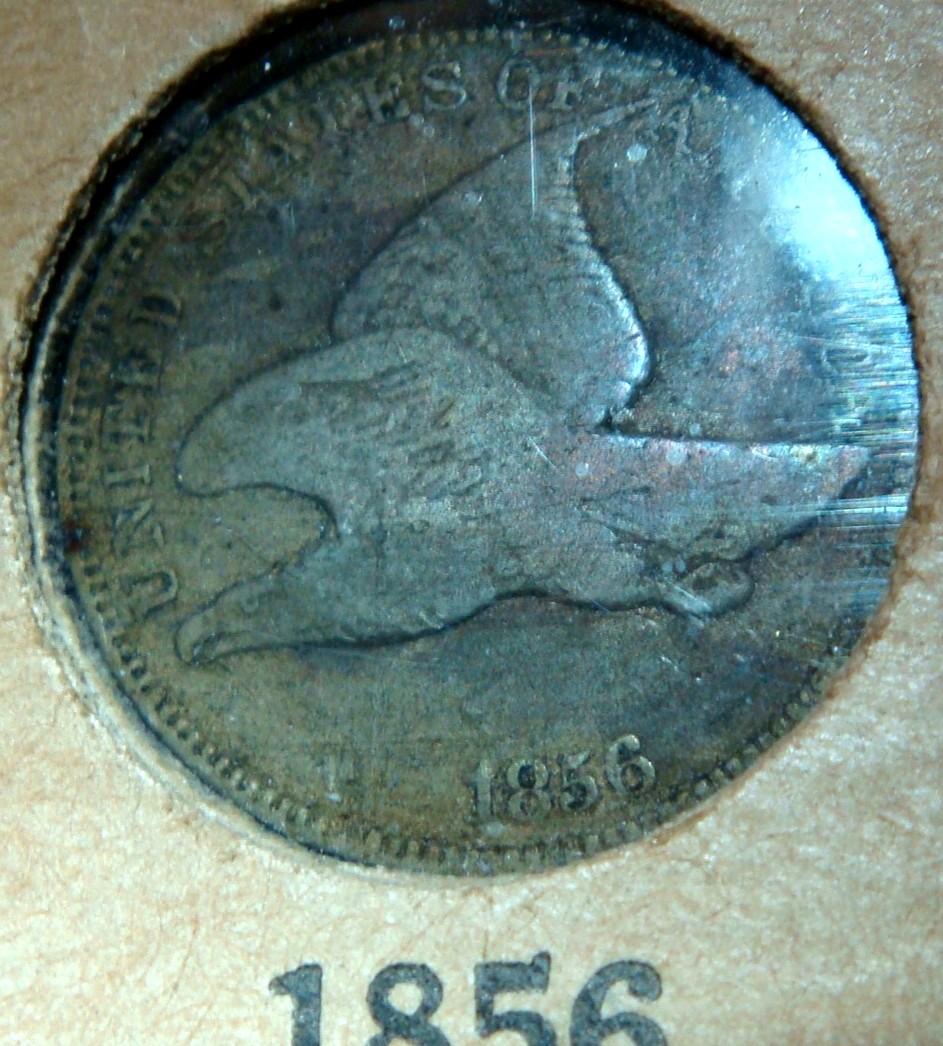 Flying-Eagle-/-Indian-Head-Collection-In-Old-Album-Pages